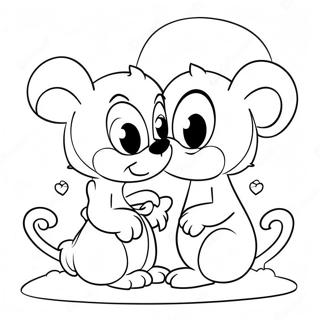 Page De Coloriage Mignonne De Saint Valentin Disney 72982-16607