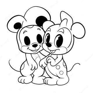 Page De Coloriage Adorable Des Couples Disney 72983-16610