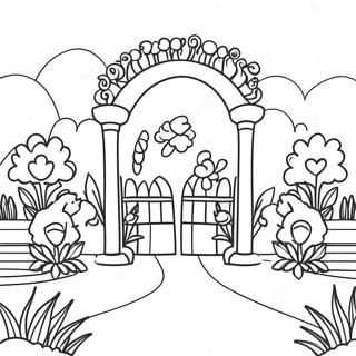 Page De Coloriage Du Jardin Magnifique 73138 16735