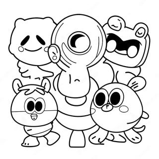 Page De Coloriage De Personnages Amusants De Ryans World 73242-16818