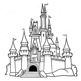 Château Disney Pages À Colorier