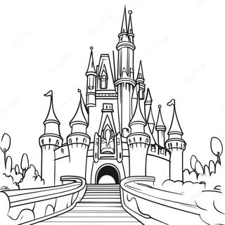 Page De Coloriage Chateau Disney 73342-16887