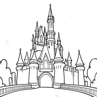 Page De Coloriage Chateau Disney 73342-16888