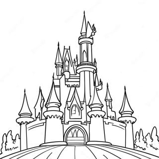 Page De Coloriage Chateau Disney Etincelant 73345-16899