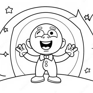 Page De Coloriage Buster Moon Chantant Sur Scene 73368 16912