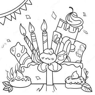 Page De Coloriage De Celebration Coloree De Vendredi 73498-17019