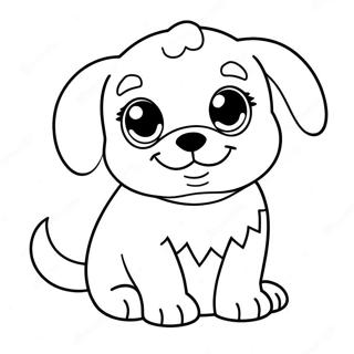 Page De Coloriage De Chiot Mignon Et Duveteux 73521-17030