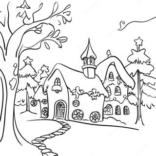 Page De Coloriage Festif Pays Des Merveilles Dhiver 73547-17049