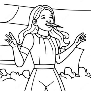 Page De Coloriage Dolivia Rodrigo Chantant Sur Scene 73701-17170