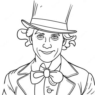 Page De Coloriage Willy Wonka Avec Le Billet Dor 73881-17311