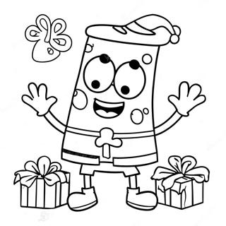 Page De Coloriage De Spongebob Noel 73932-17347