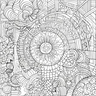 Page De Coloriage Designs Geometriques Complexes Pages À Colorier