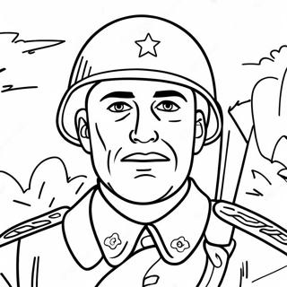 Page De Coloriage Soldat De La Seconde Guerre Mondiale En Bataille 74189-17549