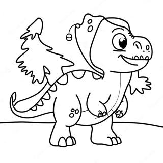 Noël Des Dinosaures Pages À Colorier