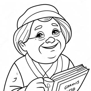 Grannies Bluey Pages À Colorier