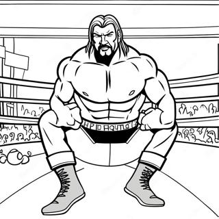 Page De Coloriage Dramatique De Triple H Dans Le Ring 74523-17821