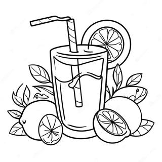 Page De Coloriage De Limonade Par Une Journee Ensoleillee 74574 17858