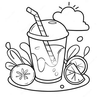 Page De Coloriage De Limonade Par Une Journee Ensoleillee 74574 17860