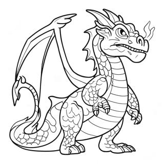 Page De Coloriage De Dragon Cracheur De Feu 74599-17877