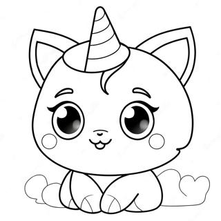 Page De Coloriage De Chaton Licorne 74648-17906