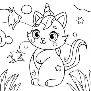 Page De Coloriage De Chaton Licorne 74648-17908