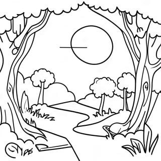 Page De Coloriage Scenes De Nature Bibliques Sereines 74678 17944