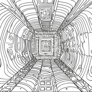 Page De Coloriage Illusion Doptique 3d 74727 17974