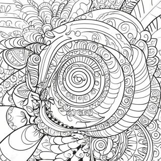 Page De Coloriage Illusion Doptique Fantaisiste 74729 17982