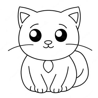 Chat De Dessin Animé Pages À Colorier