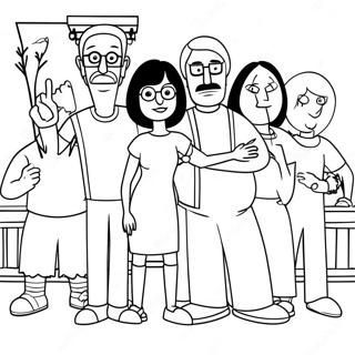Page De Coloriage De La Famille Bobs Burgers 74931-18131