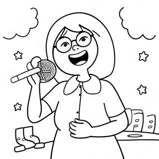 Linda Belcher Chantant Page De Coloriage 74933-18139