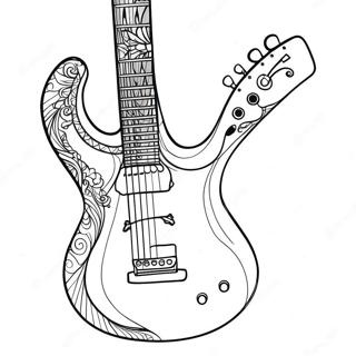 Guitare Pages À Colorier