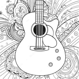 Page De Coloriage De Guitare 74982-18166