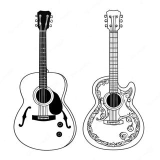 Page De Coloriage De Guitare 74982-18168