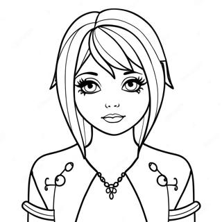Page De Coloriage Personnage Emo Gothique 75009-18191