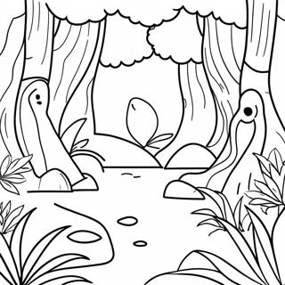 Page De Coloriage Foret Tropicale Luxuriante 75036 18215