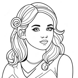 Page De Coloriage De Jolie Fille 75085-18248