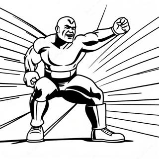 Page De Coloriage Des Mouvements Signature Des Superstars Wwe 75139-18294