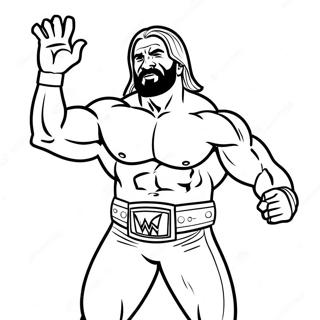 Page De Coloriage Des Mouvements Signature Des Superstars Wwe 75139 18296