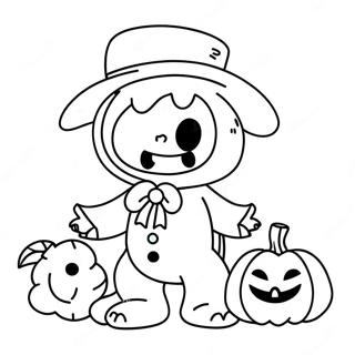 Page De Coloriage Monstre Adorable Trick Or Treat 75244-18384