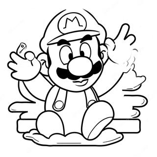 Mario Merveille Pages À Colorier