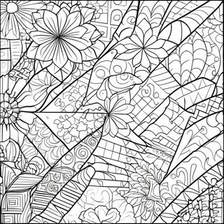 Page A Colorier Des Motifs De Quilt Geometriques 75601 18656