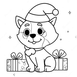 Page De Coloriage De Bluey Noel 75651-18687