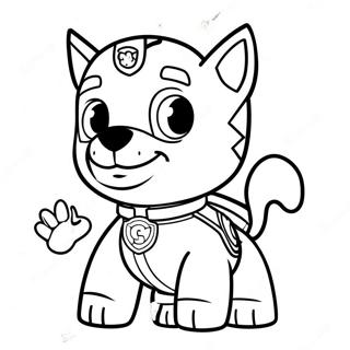 Page De Coloriage De Paw Patrol Halloween Effrayante 75730-18749