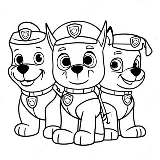 Page De Coloriage De Paw Patrol Halloween Effrayante 75730-18750