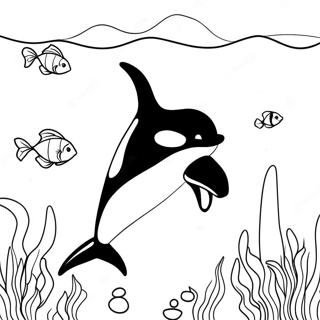 Page De Coloriage Dorque Mignonne Nageant 75756-18772