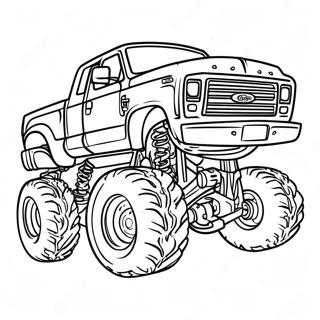 Page De Coloriage De Camion Ford Sureleve Monstre 75782-18790