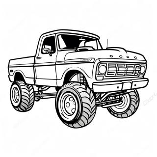 Page De Coloriage De Camion Ford Sureleve Classique 75784 18798