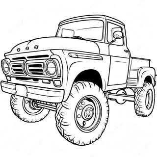 Page De Coloriage De Camion Ford Sureleve Classique 75784 18799
