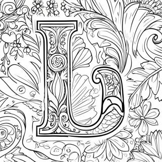 Page De Coloriage De La Lettre L 75832-18826